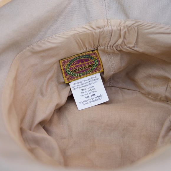 Vintage The Scala Collection Straw & Cotton Summer Hats Set Of 3 main image 11